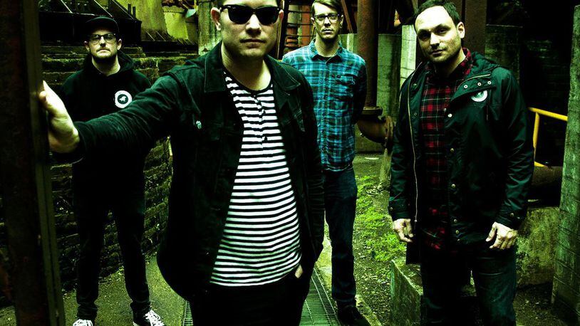 Hawthorne Heights, (left to right) Matt Ridenour, J.T. Woodruff, Christopher “Poppy” Lee and Mark McMillon, presents its second annual Dayton Is For Lovers music festival at the “Old” Yellow Cab Bldg. on Friday, July 22. CONTRIBUTED