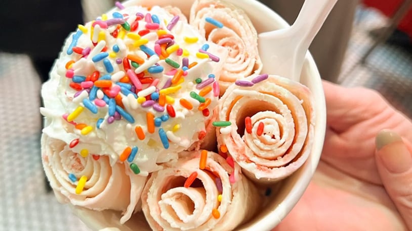 I Heart Ice Cream, a Thai-inspired rolled ice cream business, is opening a second location in Dayton. CONTRIBUTED