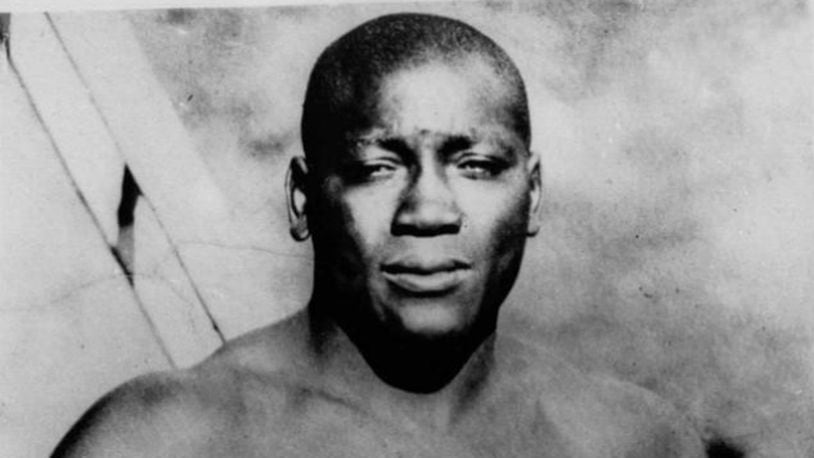 This undated photo shows boxer Jack Johnson.