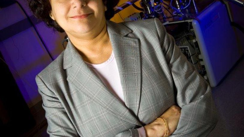 Sharmila Mukhopadhyay, director of Wright State’s Center for Nano-Scale Multifunctional Materials, was named a Jefferson Science Fellow by the National Academies and the U.S. Department of State. (Source: Wright State University)