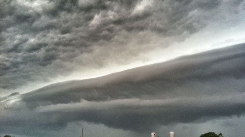 Storm clouds near Farmersville, Staff Photo by Jim Noelker.