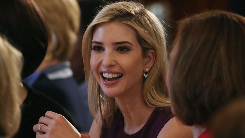 WASHINGTON, DC - MARCH 08:  Ivanka Trump attends at a luncheon she was hosting to mark International Women's Day in the State Dining Room at the White House March 8, 2017 in Washington, DC.  (Photo by Mark Wilson/Getty Images)