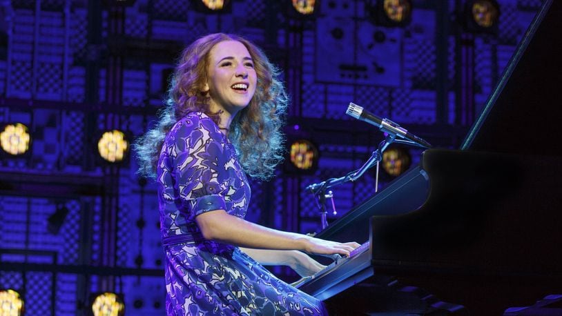 Julia Knitel portrays Carole King in “Beautiful: The Carole King Musical.” Contributed by Joan Marcus.