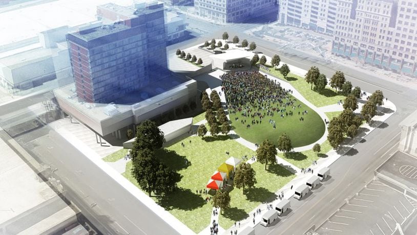 Dayton received new construction bids for Levitt Pavilion Dayton which is planned for opening next summer. CONTRIBUTED