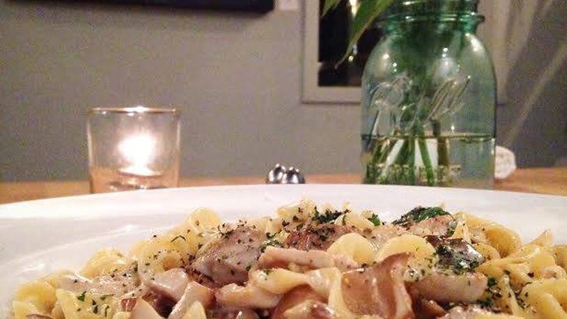 Lily’s Bistro in Dayton served this marsala chicken pasta with local, free-range roasted chicken, egg noodles, spinach, and mushrooms in creamy marsala sauce during a past Restaurant Week. (Submitted)