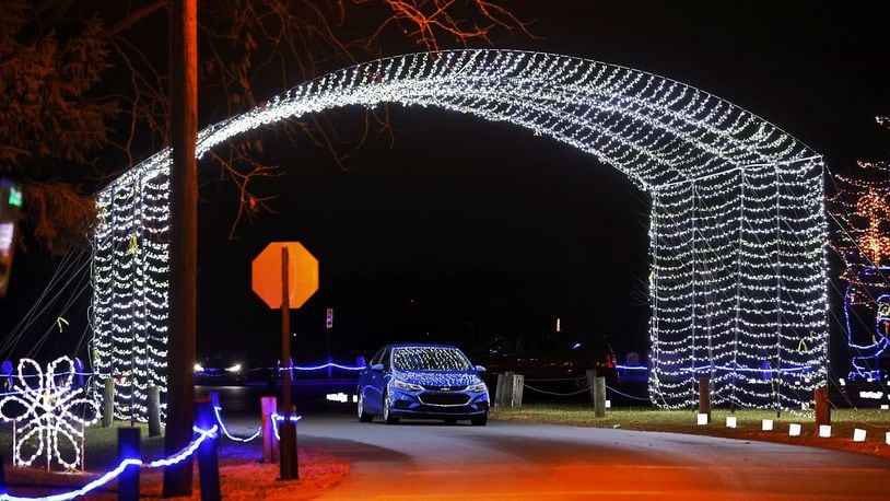 Light Up Middletown, a drive-through holiday lights display, opens Nov. 23 at Smith Park. The display is open 6 p.m. to 10 p.m. through Jan. 1, 2024 and admission is by cash donation. NICK GRAHAM/STAFF
