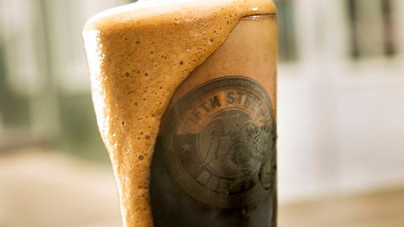 Fifth Street Brewpub stout. The brewpub is expanding its menu under the direction of a new chef. Photo by Jim Witmer