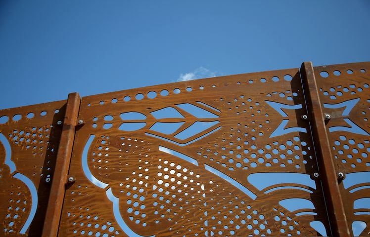 PHOTOS: Kettering’s latest public artwork is the final touch for the Schantz Avenue bridge