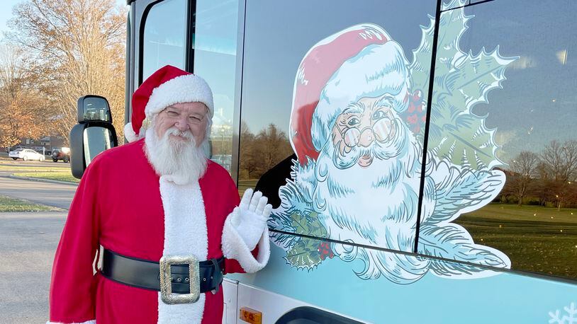 Santa Claus will make special appearances aboard the Greater Dayton RTA holiday bus this season.