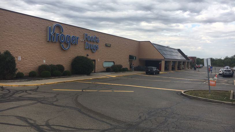 The Needmore Road Kroger in Harrison Twp. will close next month. More than 100 employees at the store will be offered jobs at other Kroger stores. STAFF PHOTO / MIKE CAMPBELL