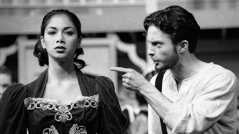 WSU alumna Nicole Scherzinger (seen here as Julie LaVerne in 1998s Show Boat opposite Michael Mueller as Pete) received an Olivier Award nomination as Grizabella in Cats. CONTRIBUTED PHOTO