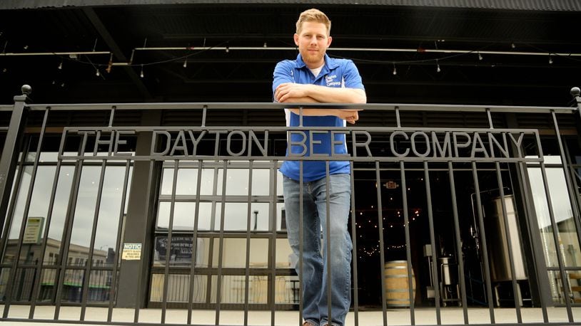 Operating Manager/Master Brewer Pete Hilgeman stands on the deck of the patio of the Dayton Beer Company in Dayton. JIM WITMER/STAFF FILE PHOTO