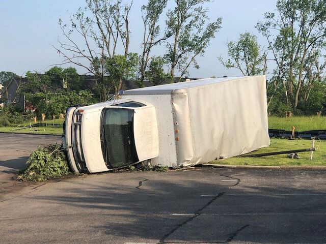 PHOTOS: Daylight reveals widespread damage from Monday storms