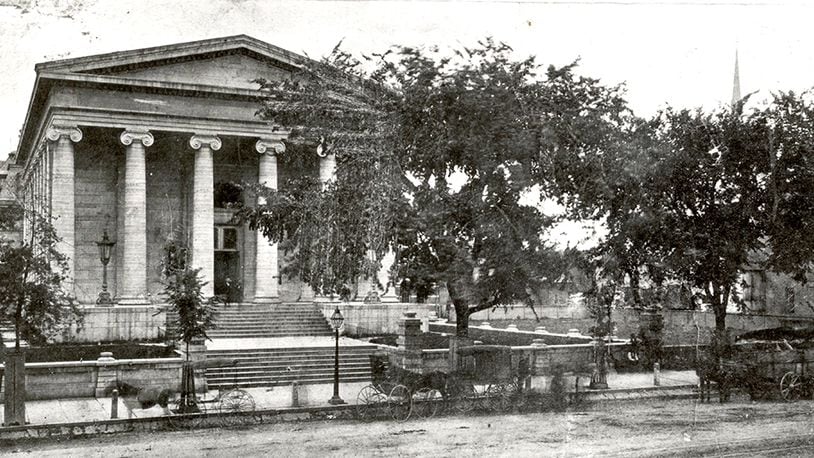This photograph of Dayton's Old Courthouse was taken during the period of the Civil War. Abraham Lincoln made a speech out front Sept. 17, 1859. DAYTON METRO LIBRARY