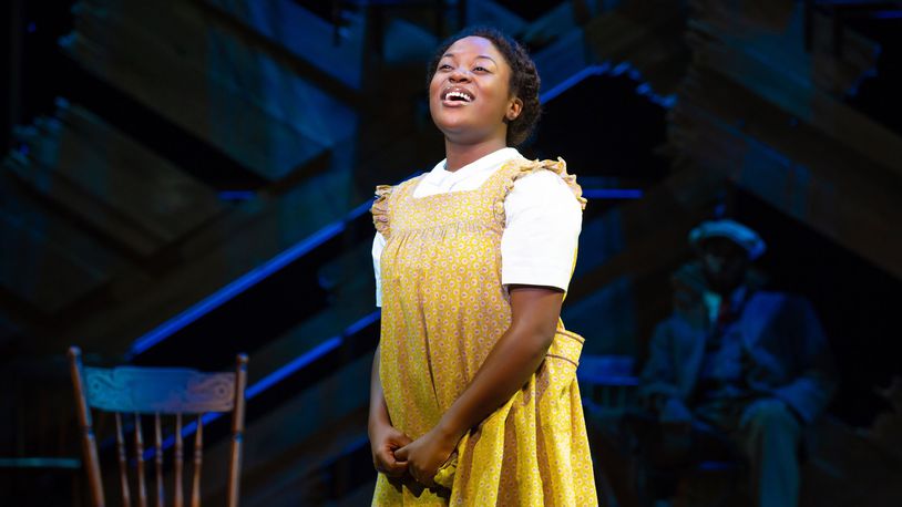 Mariah Lyttle stars as Celie in the national tour of the 2016 Tony Award-winning musical revival of “The Color Purple,” presented by the Victoria Theatre Association Feb. 14 and 15 at the Schuster Center. CONTRIBUTED/JEREMY DANIEL