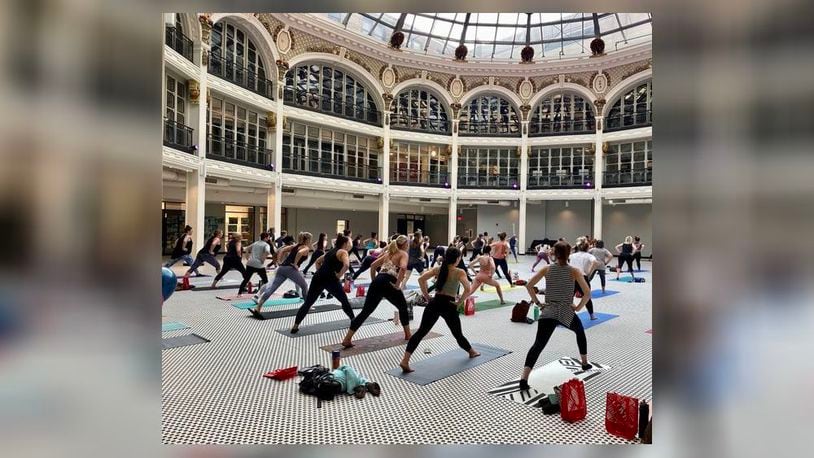 Yoga and Pilates are just two of the many free classes that will be offered as part of the Rotunda Summer Fitness Program "Fitness Full Circle."