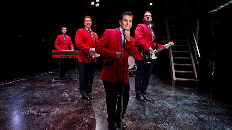 “Sherry” from “Jersey Boys.” Pictured (l to r) are Drew Seeley, Matthew Dailey, Aaron De Jesus and Keith Hines Submitted photo by Jeremy Daniel