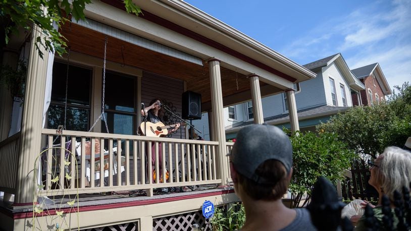 The 3rd annual Dayton Porchfest celebrated Dayton’s rich and diverse music scene, with more than 50 local musicians and bands covering funk, blues, indie rock, jazz, classical, country,  and bluegrass. The free event, presented by The Collaboratory, took place in the family-friend environment of St. Anne's Hill historic neighborhood. TOM GILLIAM / CONTRIBUTING PHOTOGRAPHER