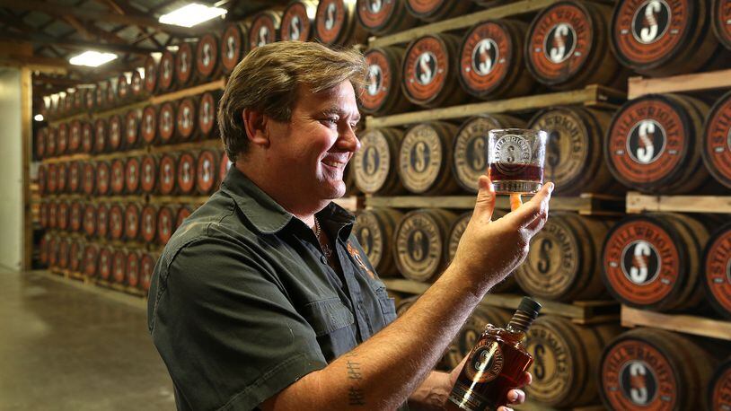 Brad Measel is co-founder of Flat Rock Spirits/Stillrights Distillery in Bath Twp.  2015 file photo by LISA POWELL / STAFF