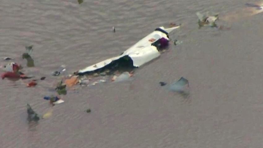 Amazon cargo plane crashes into shallow bay