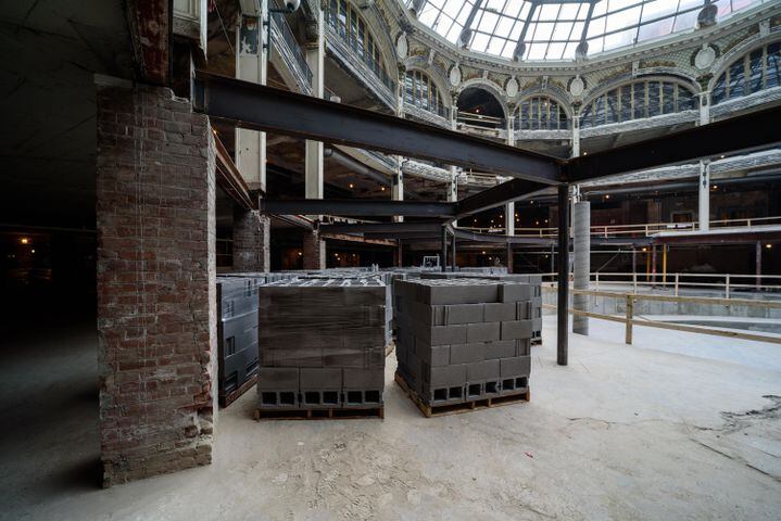 PHOTOS: Concrete has been poured for “The Tank,” latest in the Dayton Arcade construction