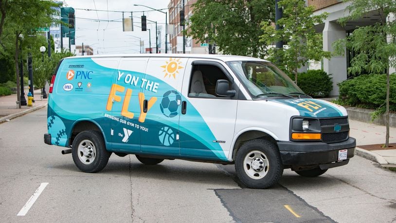 The Y on the Fly van can be found at different locations Monday through Thursday, distributing food to any child in need. CONTRIBUTED