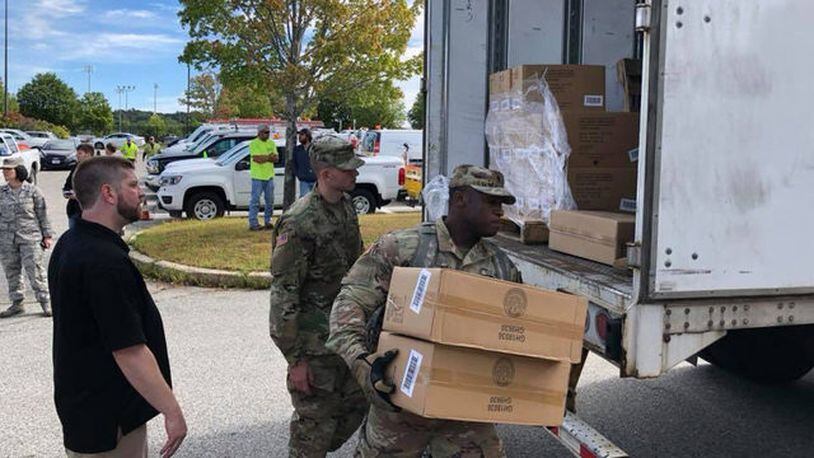 The National Guard distributed 7,000 hot plates to residents affected by the gas explosion. (Photo: Boston25News.com)