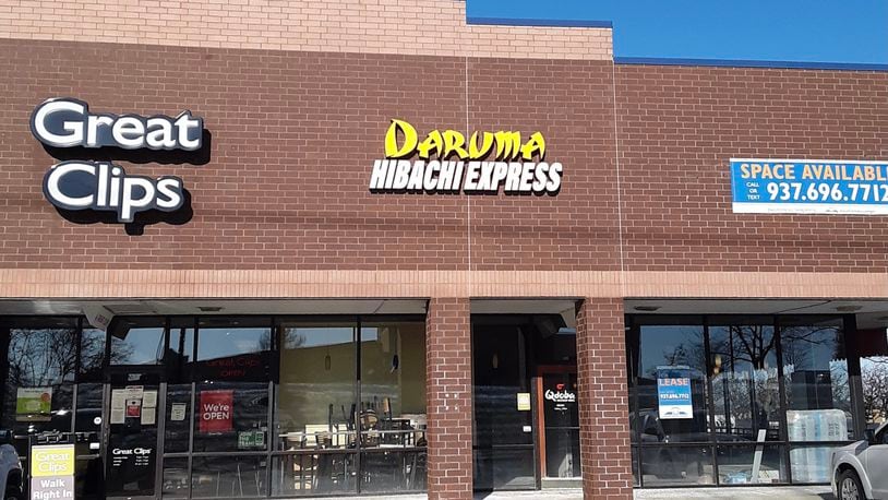 A new restaurant called Daruma Hibachi Express is coming soon to the Beavercreek Towne Center near the Mall at Fairfield Commons in Beavercreek. MARK FISHER/STAFF