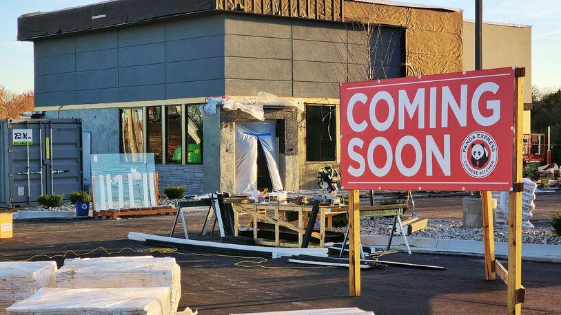 Panda Express at 1485 Main St. in Hamilton is expected to open in the coming months. The new restaurant replaces the former Steak 'n Shake and is near Walmart. Pictured is the construction as of Tuesday, Nov. 8, 2022, of the fast-casual restaurant that features Chinese cuisine. NICK GRAHAM/STAFF