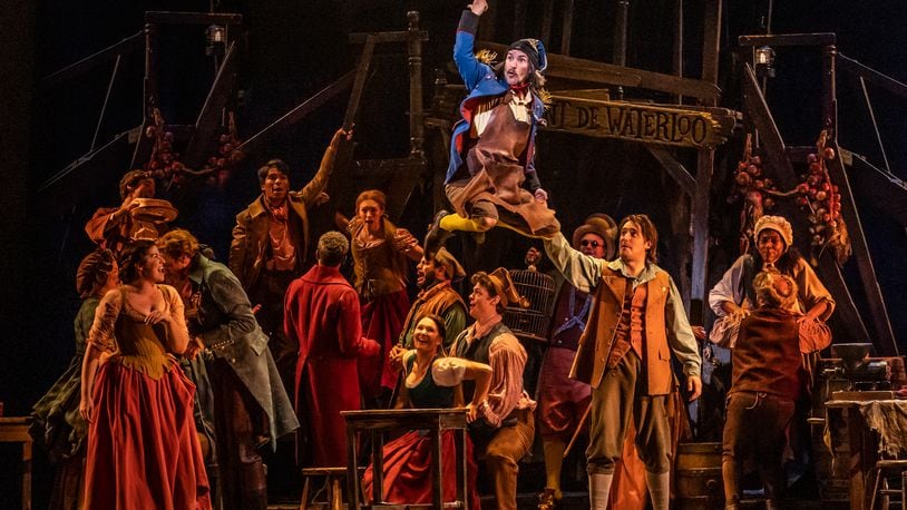The cast of "Les Misérables'' performs "Master of the House.'' The long-running, award-winning show runs Jan. 24-29 at the Schuster Center. CONTRIBUTED