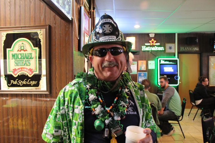 St. Patrick's Day lunchtime festivities at Flanagan's Pub