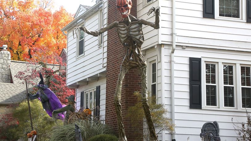 From inflatable monsters to horrific scenes of bloody carnage, a simple jack-o-lantern just won't do for some residents of Springfield, who pull out all the stops when it comes to decorating for Halloween. BILL LACKEY/STAFF
