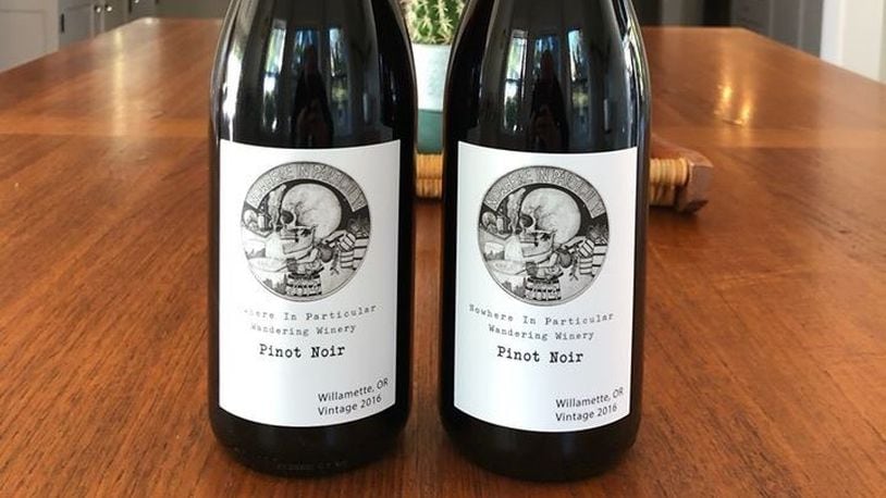 The first Nowhere in Particular Wandering Wines bottling, a pinot noir from Oregon, will be released at a special event at Toxic Brew on Nov. 16, 2019.