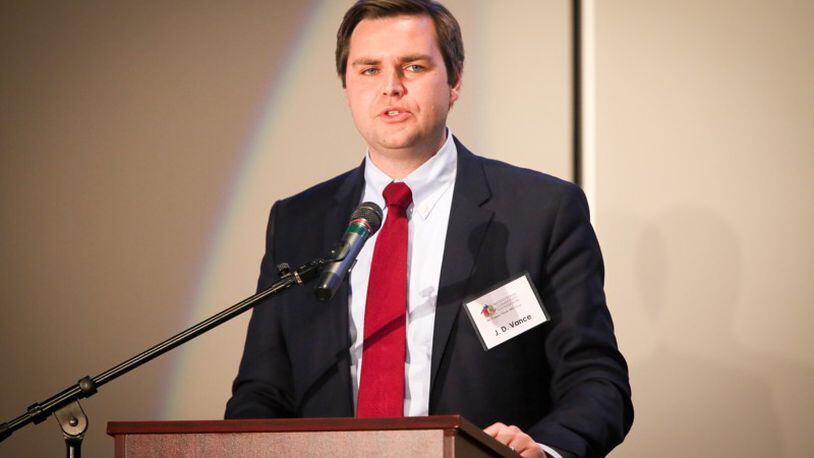 J.D. Vance is a Middletown native and author of the New York Times bestseller “Hillbilly Elegy,” which is being adapted into a movie to be directed by Ron Howard. GREG LYNCH/STAFF
