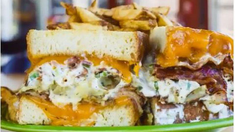 The Potato Bacon Bomb Sandwich is the January 2018 special from Melt Bar & Grilled. PHOTO / Melt Bar & Grilled Facebook