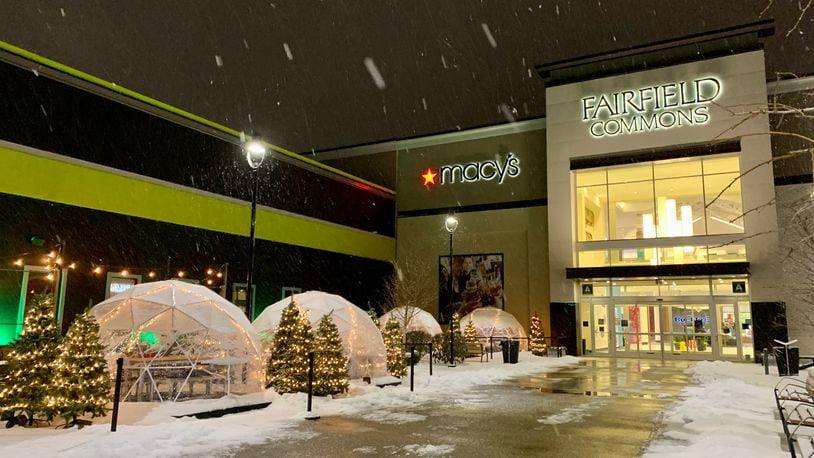 Basil's on Market and The Mall at Fairfield Commons is now offering guests a chance to dine in an outdoor igloo.