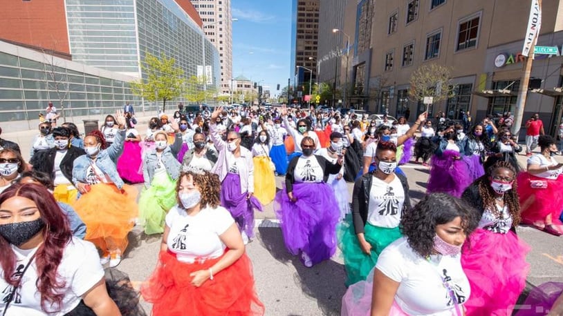 The 2023 Women in Tulle march is planned to take to the streets of downtown Dayton April 23. CONTRIBUTED