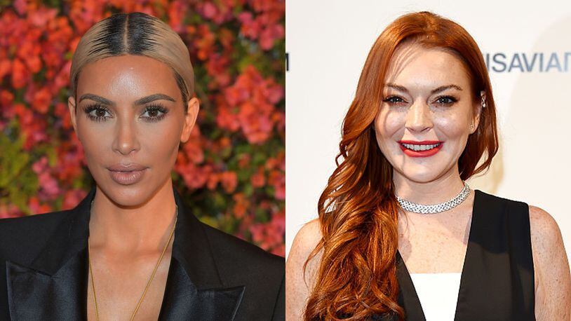 Kim Kardashian West and Lindsay Lohan went back and forth in Instagram comments about Kardashian West's braids.