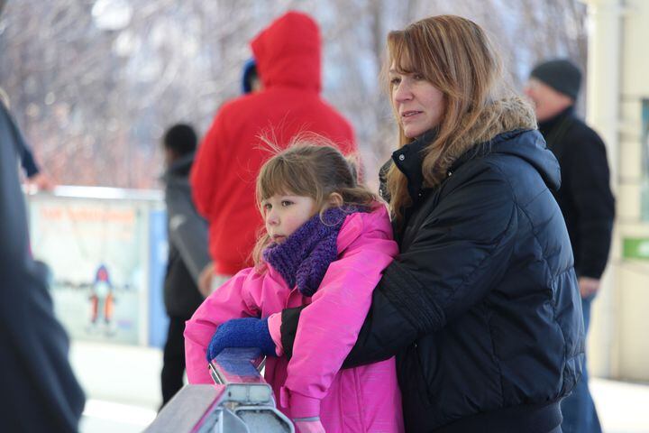 PHOTOS: Sunday afternoon ice skating at RiverScape Metropark