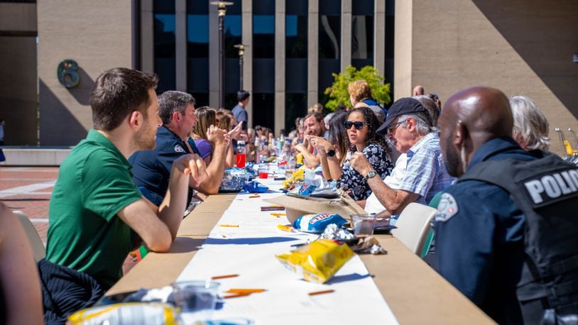 The Longest Table is returning to Sinclair College from 11:30 a.m. to 1 p.m. on Wednesday, Sept. 20 to spark conversation with Daytonians over a free meal. SINCLAIR MARKETING