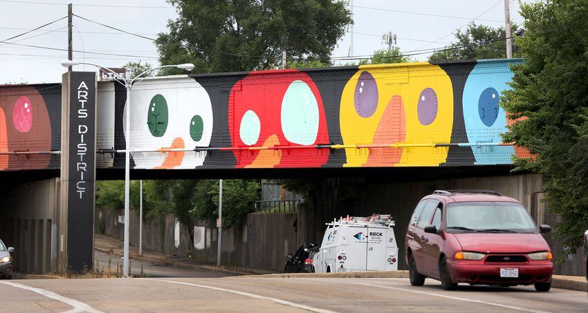 Bright, bold and whimsical murals add color to the downtown palette