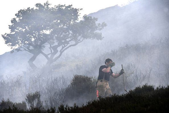 Photos: Flames burn Saddleworth Moor
