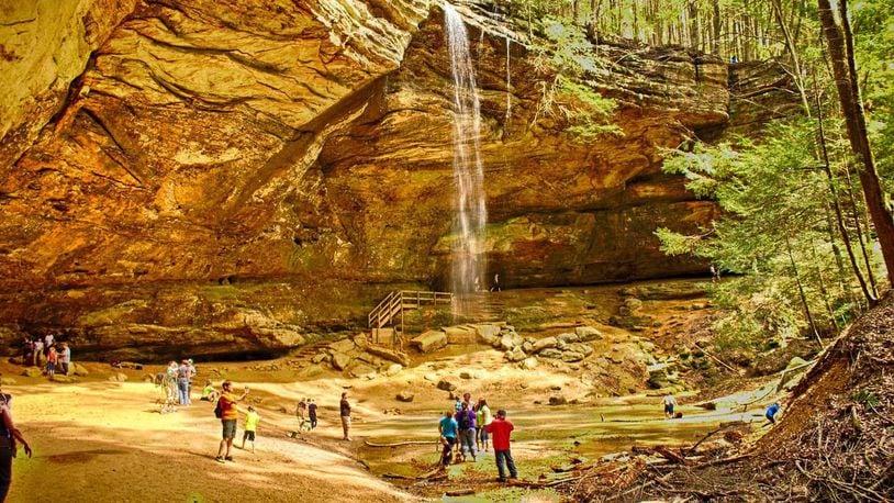 Caves in Hocking Hills State Park in Logan, Ohio. The son of a photographer killed by a falling log last month said his mother would forgive the teens arrested for the crime if the kids just didn't know any better.