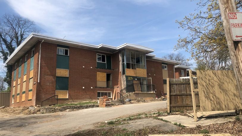 Fire Blocks developer Windsor Companies has purchased multiple apartment properties in Dayton, including this building at 325 Parkwood Drive in the Hillcrest neighborhood. CORNELIUS FROLIK / STAFF