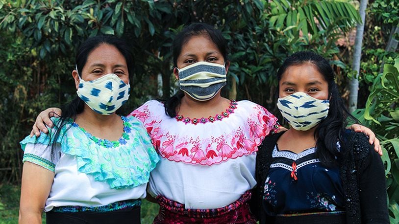 Guatemalan women are using sewing skills gained through a partnership with Food For The Poor to sew masks for U.S. health care workers on the front lines of the coronavirus pandemic. CONTRIBUTED