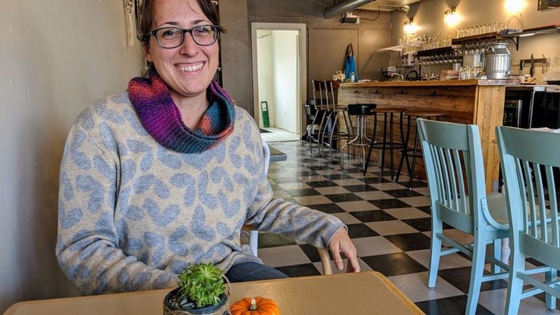Cecilia Garmendia co-owns Lamp Post Cheese with her husband, Ryan Tasseff, in downtown Lebanon at 107 E. Mulberry St. They are advocating for the creation of a Designated Outdoor Refreshment Area in downtown Lebanon area that includes their business. STAFF