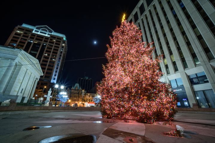 PHOTOS:  A behind the scenes look at filming of downtown Dayton's virtual Grande Illumination