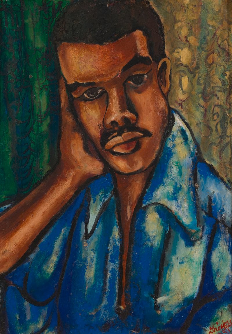 David Driskell’s paintings, prints, and collages are on display at the Cincinnati Art Museum. The collection includes this self portrait of Driskell. COURTESY PHOTO