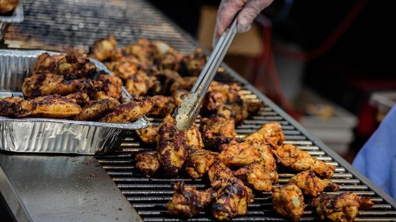 The annual Kickin’ Chicken Wing Fest at Fraze Pavilion celebrates some of the best in chicken wings in the Miami Valley. TOM GILLIAM/CONTRIBUTED