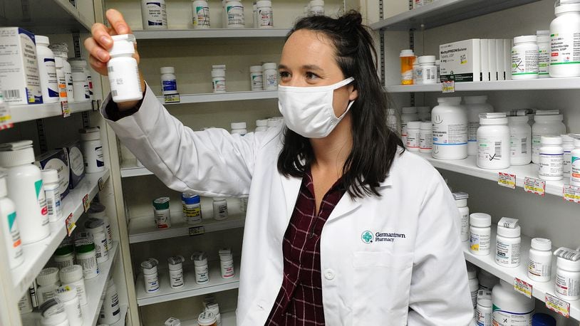 Pharmacist Katie Perry opened Germantown Pharmacy a new independent pharmacy in downtown Germantown, located at 28 N. Main St. MARSHALL GORBY\STAFF